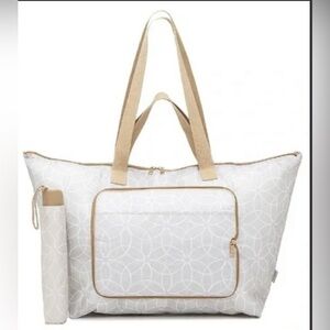 Foldable Tote Bag with Coordinating Umbrella - sealed in original packaging